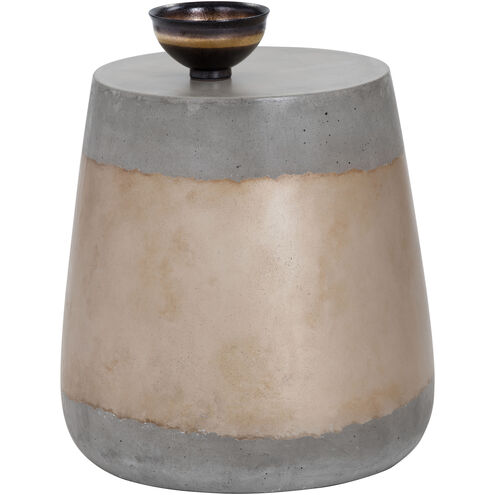 Aries 16 X 15 inch Gold Outdoor End Table